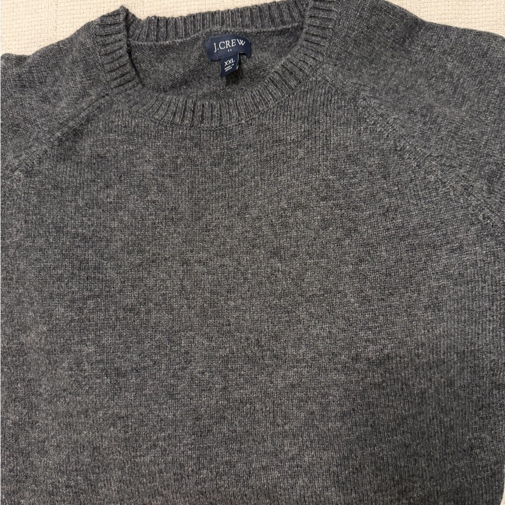 J. Crew Men's Charcoal Crewneck Sweater